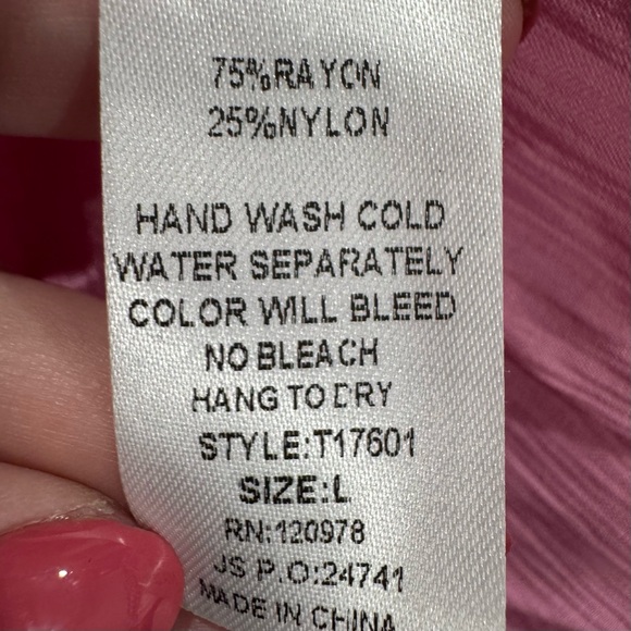 Entro Pink Ruffle Blouse - Picture 6 of 9